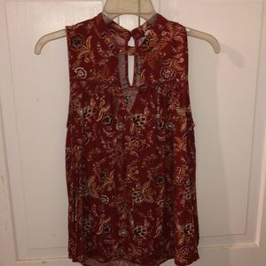 Paisley print tank top